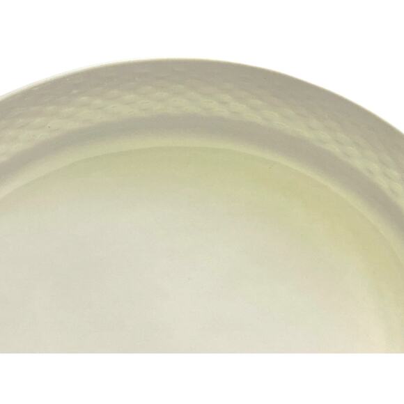 Basket Wreath by Tabletops Unlimited White Embossed Large Oval Serving Platter - Picture 5 of 8